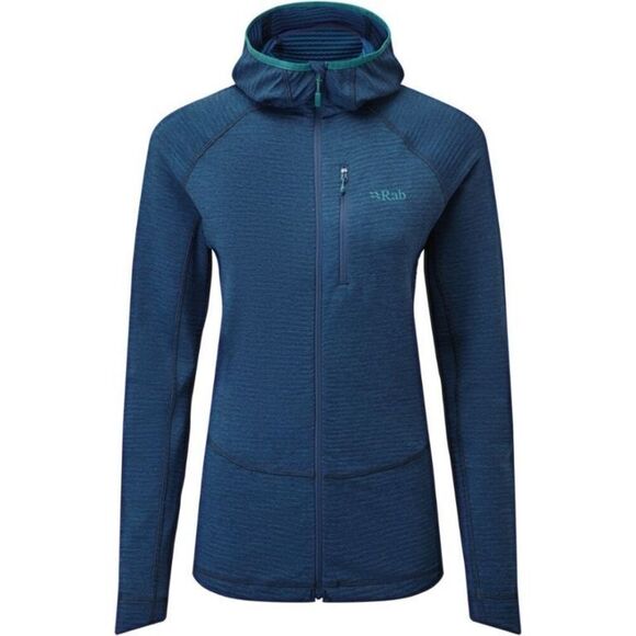 Rab Womens Filament Full Zip Hoodie Sz XL Blue Lightweight Hiking - Picture 2 of 11